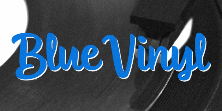 Blue Vinyl Font Download