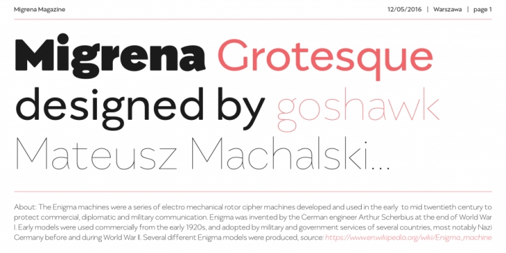 Migrena Grotesque Font Download