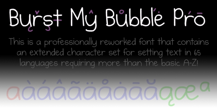 Burst My Bubble Pro Font Download