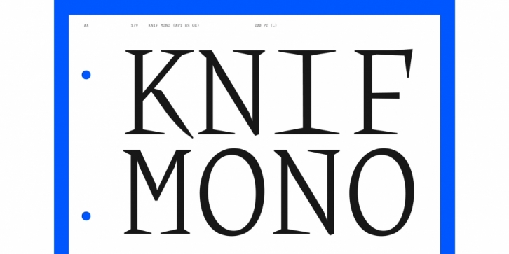 Knif Mono Font Download