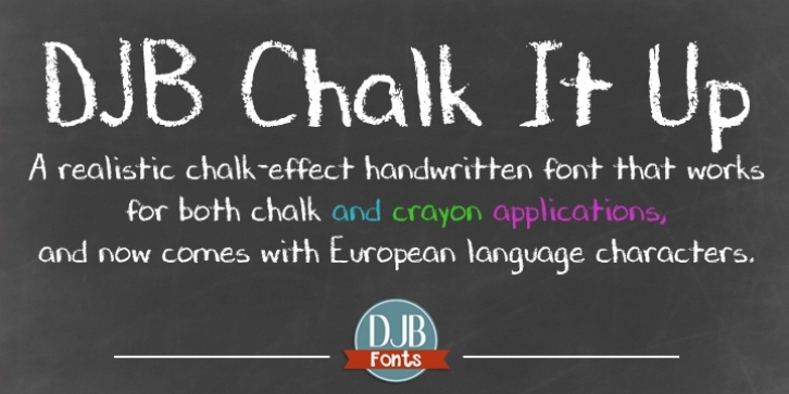 DJB Chalk It Up Font Download
