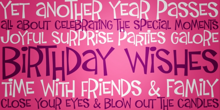 Birthday Wish PB Font Download