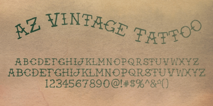 AZ Vintage Tattoo Font Download