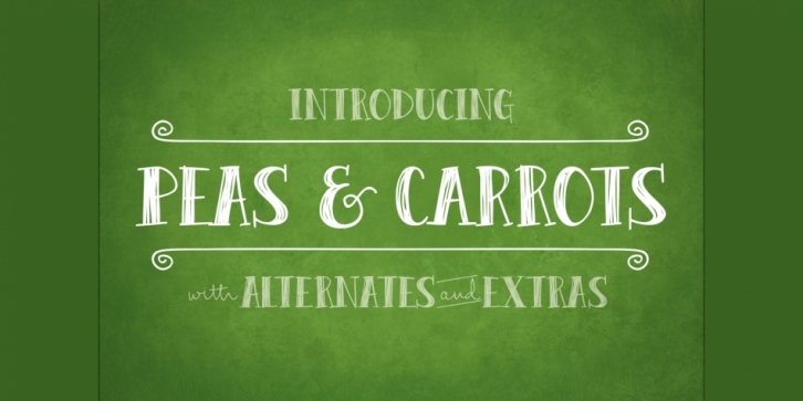 Peas & Carrots Font Download