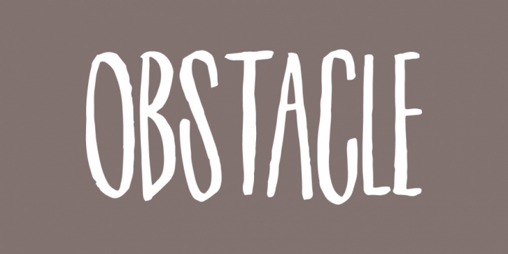 Obstacle Font Download