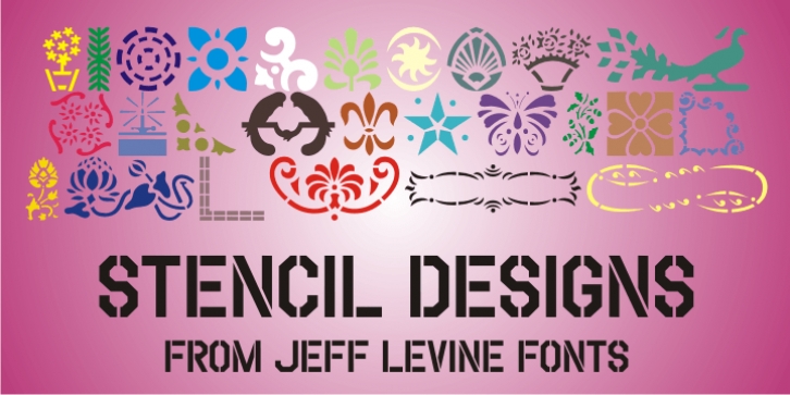 Stencil Designs JNL Font Download