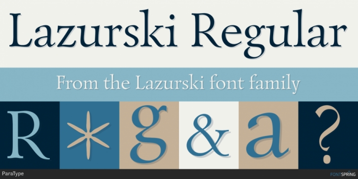 Lazurski Font Download