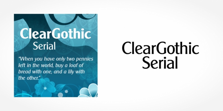 Clear Gothic Serial Font Download
