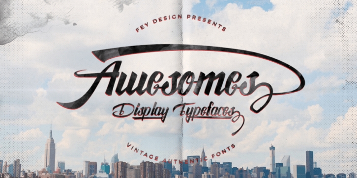 Awesome Display Typefaces Font Download