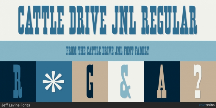 Cattle Drive JNL Font Download