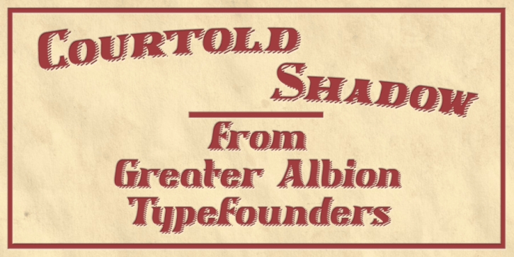 Courtold Shadow Font Download