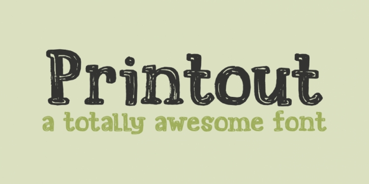 Printout Font Download