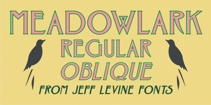 Meadowlark JNL Font Download