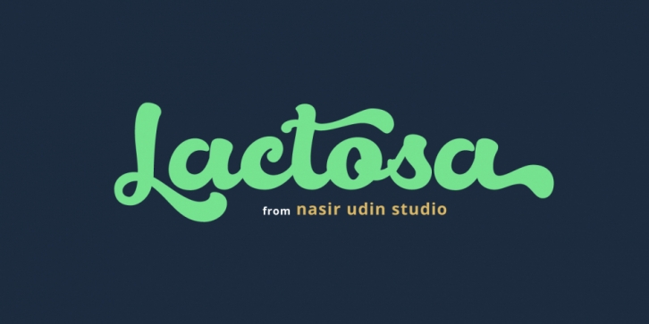 Lactosa Font Download