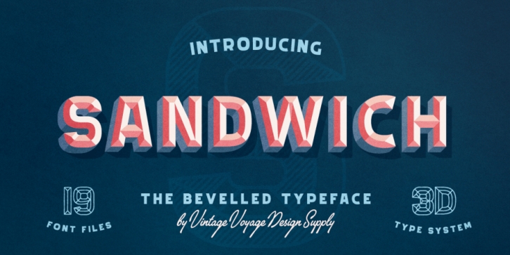 Sandwich 3D System Font Download