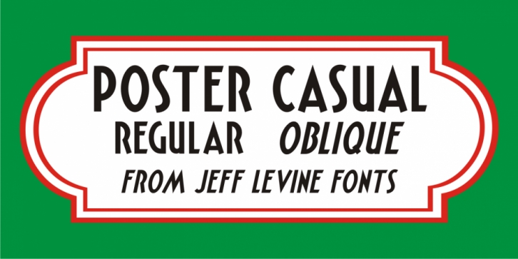 Poster Casual JNL Font Download