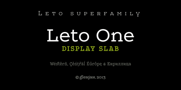 Leto One Font Download