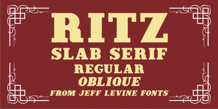 Ritz Slab Serif Font Download