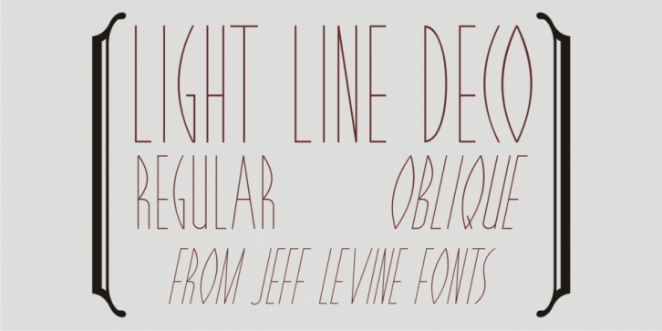 Light Line Deco Font Download