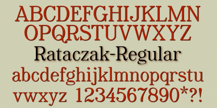 Rataczak Font Download