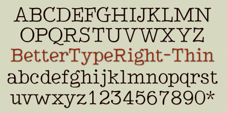 BetterTypeRight Font Download