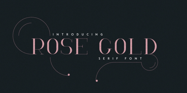 RoseGold Serif Font Download