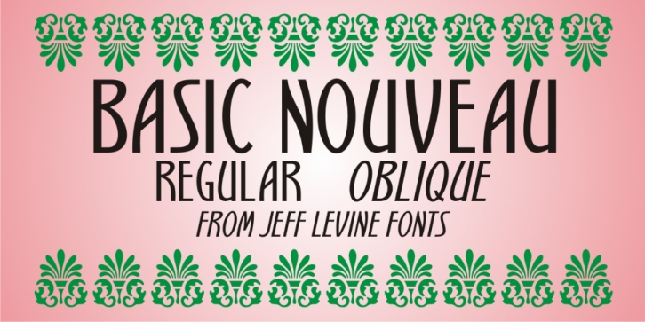Basic Nouveau JNL Font Download