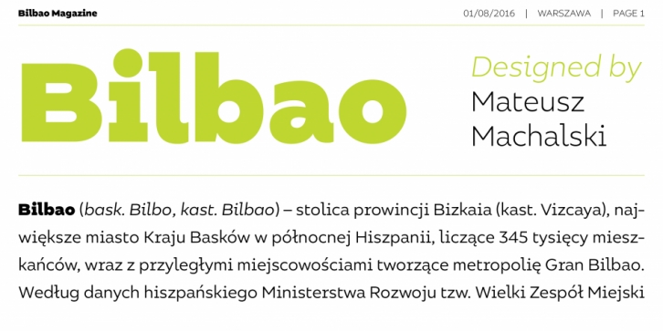 Bilbao Font Download