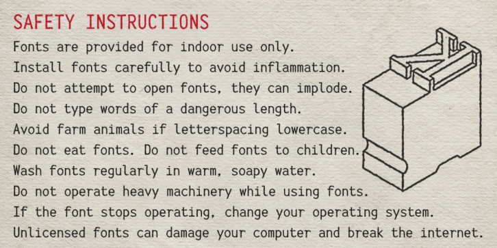 Icky Ticket Mono Font Download
