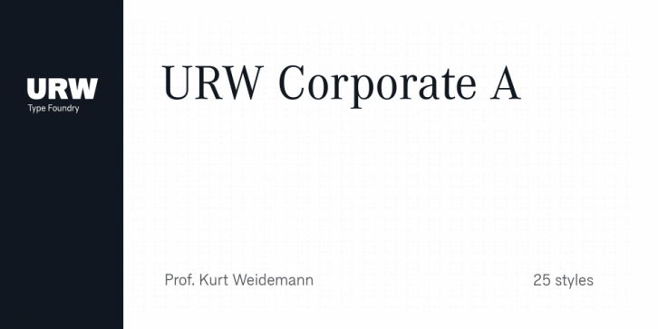 URW Corporate A Font Download