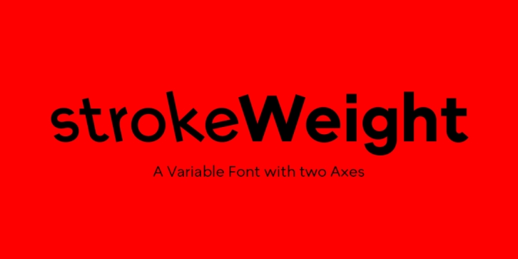 strokeWeight Font Download