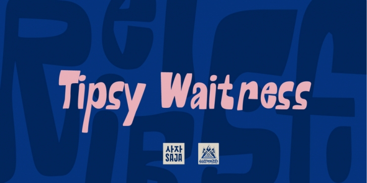 Tipsy Waitress Font Download