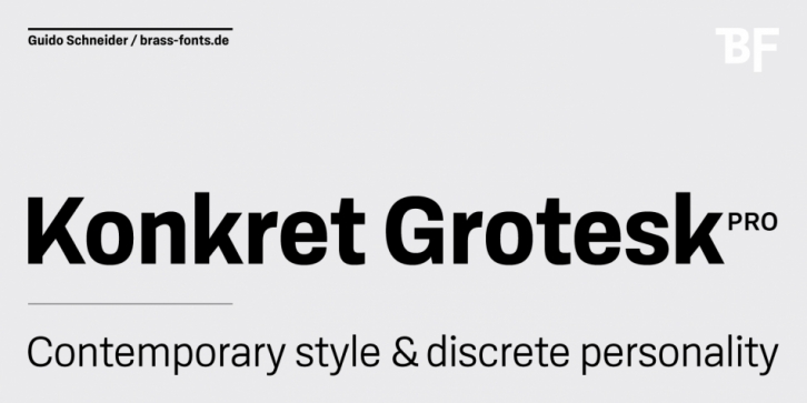 BF Konkret Grotesk Pro Font Download