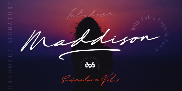 Maddison - Handmade Signature Font Download