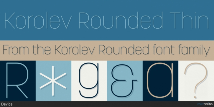 Korolev Rounded Font Download