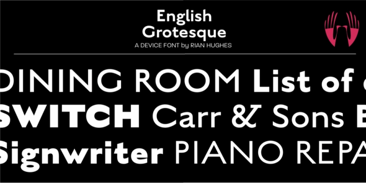 English Grotesque Font Download