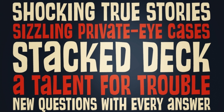 Stacked Deck PB Font Download