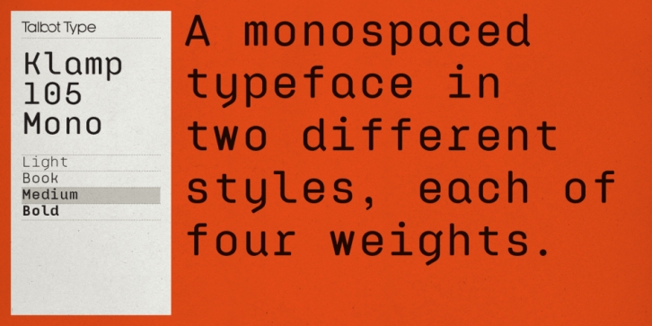 Klamp 105 Mono Font Download