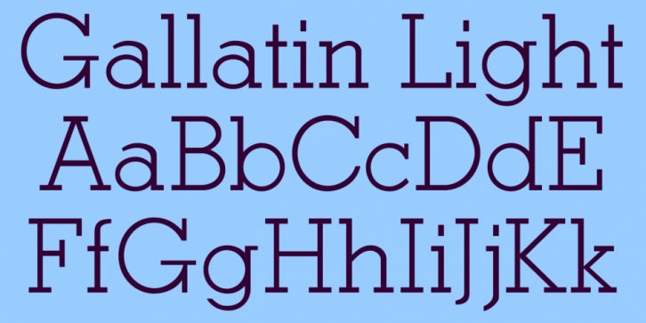 GallatinLight Font Download