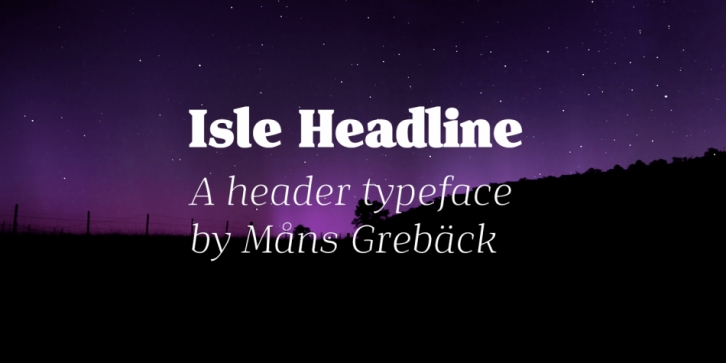 Isle Headline Font Download