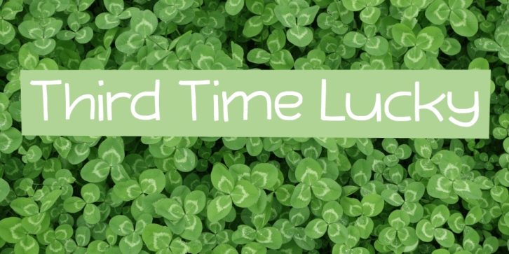 Third Time Lucky Font Download