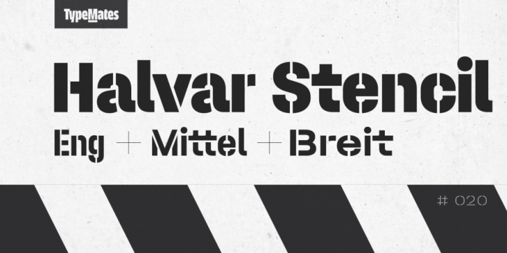 Halvar Stencil Font Download