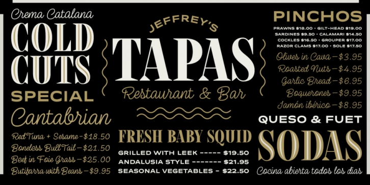 Tapas Font Download