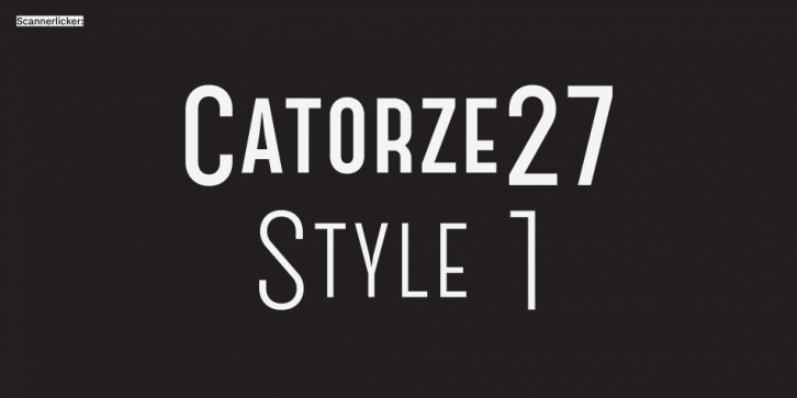 Catorze27 Style 1 Font Download