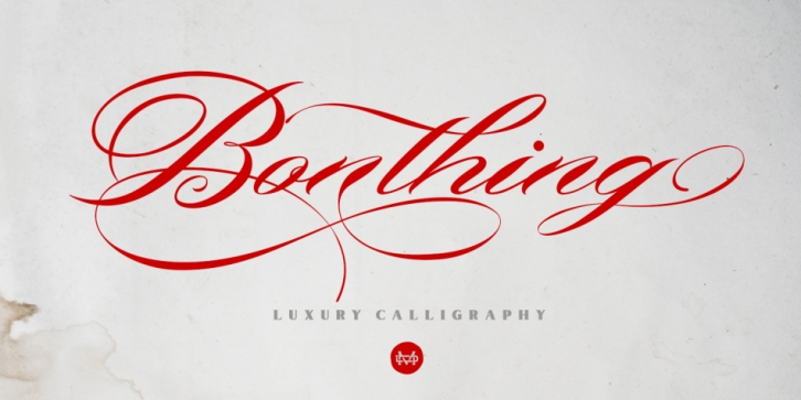 Bonthing Calligraphy Font Download