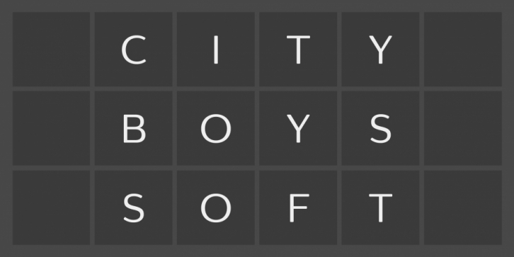 City Boys Soft Font Download
