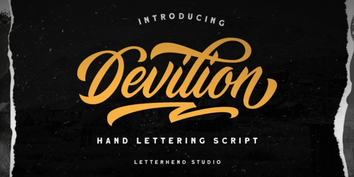 Devilion - Hand Lettering Script Font Download