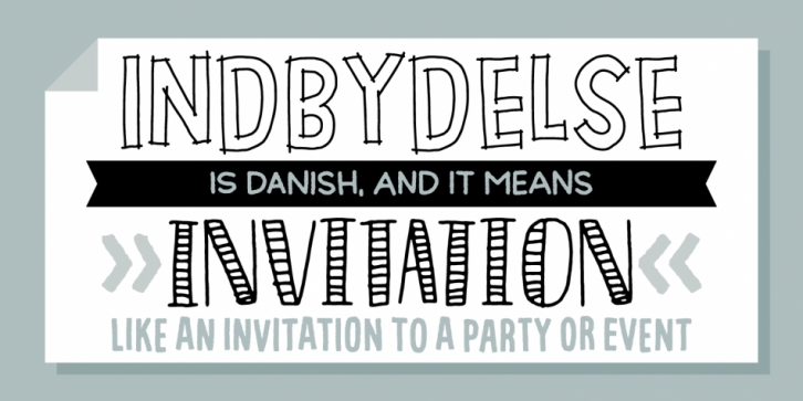 Indbydelse Font Download