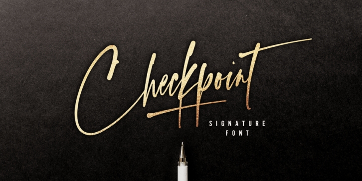 Checkpoint Signature Font Download Checkpoint Signature Font Download