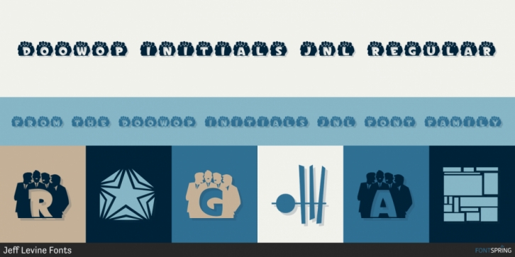Doowop Initials JNL Font Download